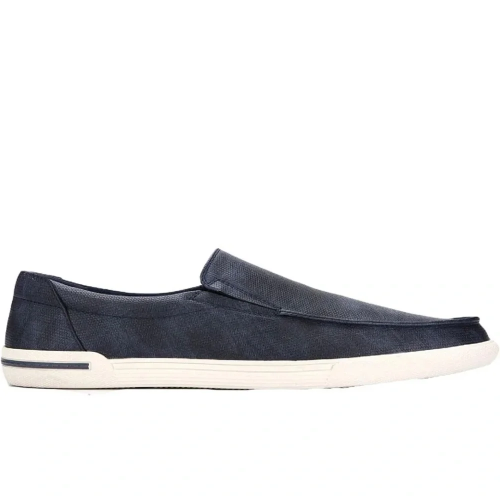 Unlisted by Kenneth Cole Men's Un-Anchor Slip on Sneaker Color Navy Size 11.5